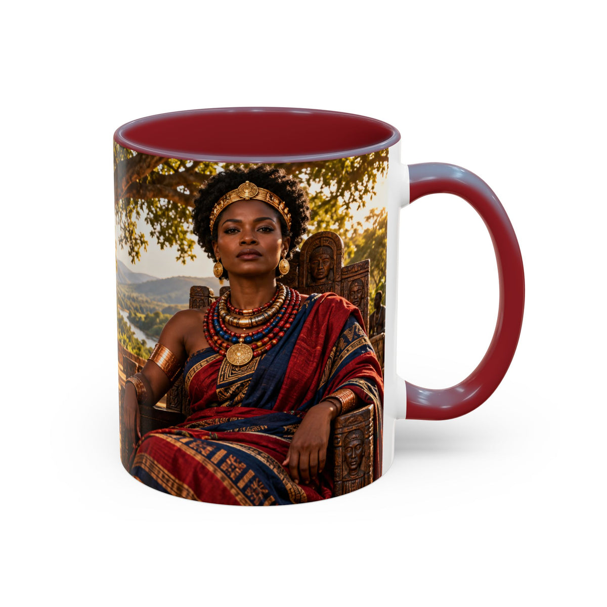 Queen Nzinga Coffee Mug | African Queen Art | Warrior Queens Collection