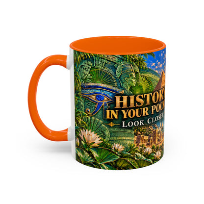 History in Your Pocket Coffee Mug | Dollar Bill Symbolism | Look Closer