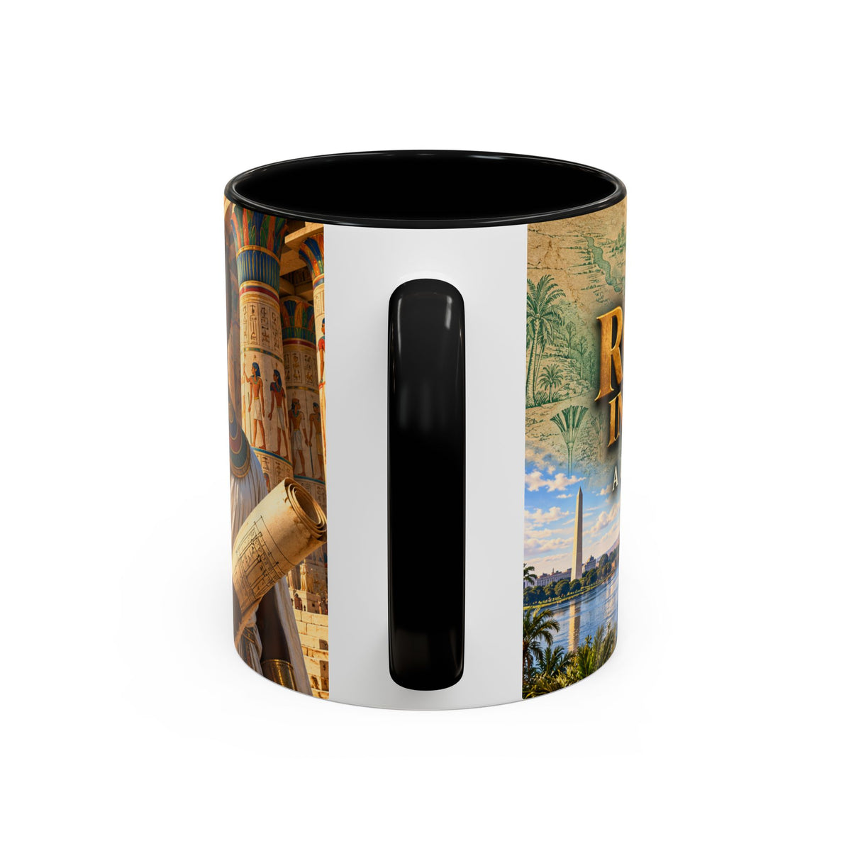 Rooted in Kemet Coffee Mug | A Legacy in Stone | Dollar Bill Symbolism