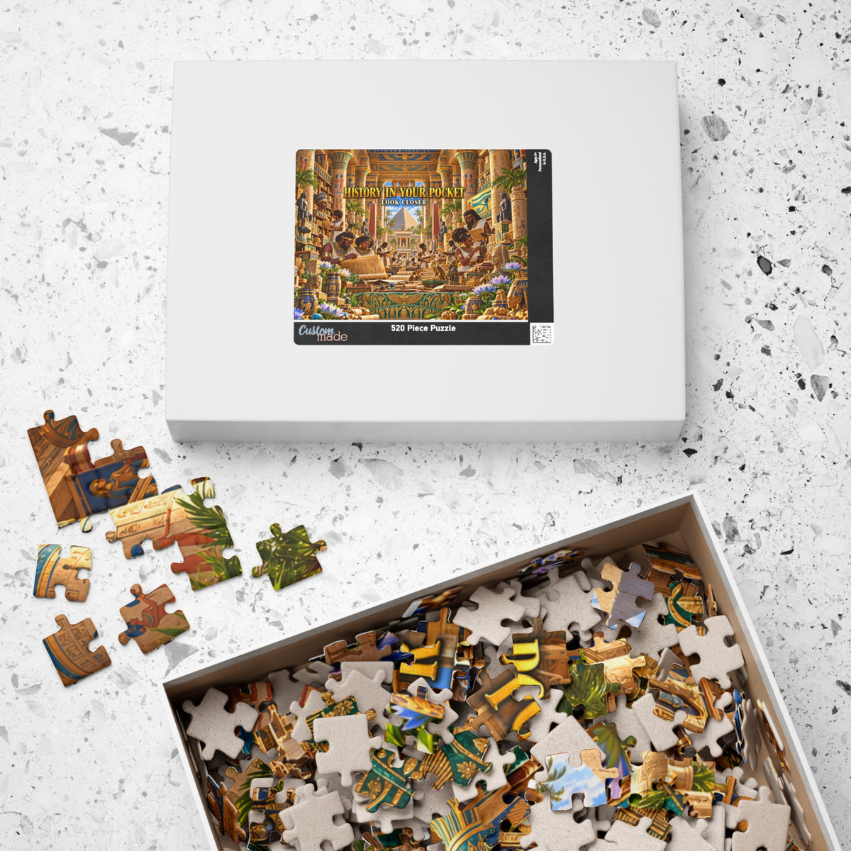 History in Your Pocket — Look Closer Jigsaw Puzzle | The Dollar Bill Symbolism Collection | Hotep Creations