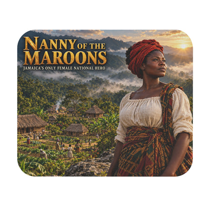 Nanny of the Maroons Mouse Pad | Jamaican Heritage & Black Woman Art