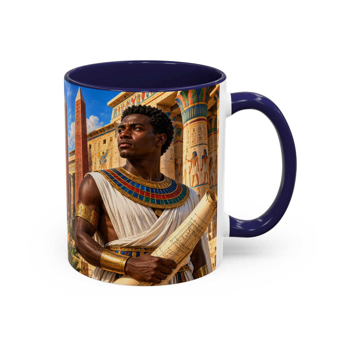 Rooted in Kemet Coffee Mug | A Legacy in Stone | Dollar Bill Symbolism