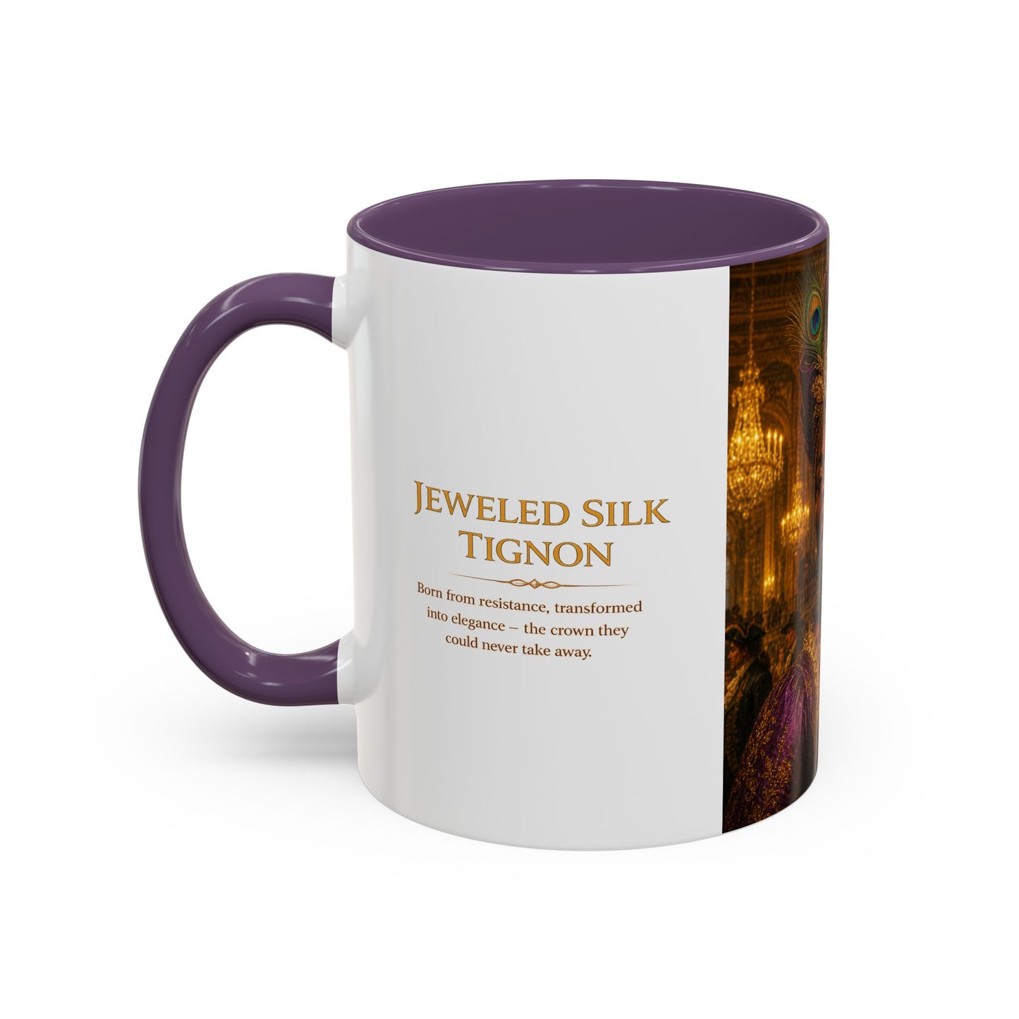 Regal Lady Portrait Coffee Mug – Elegant African Queen Art Accent Mug (11/15oz)