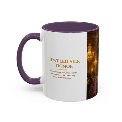 Regal Lady Portrait Coffee Mug – Elegant African Queen Art Accent Mug (11/15oz)