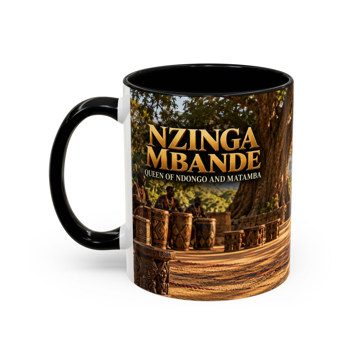 Queen Nzinga Coffee Mug | African Queen Art | Warrior Queens Collection