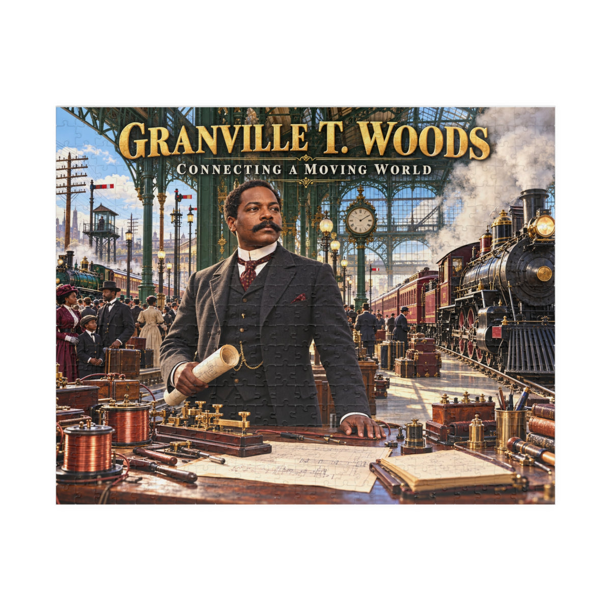Granville T. Woods Jigsaw Puzzle — Connecting a Moving World