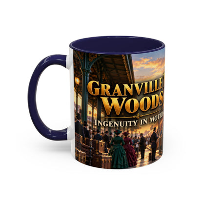 Granville T. Woods Coffee Mug | Ingenuity in Motion | Black Inventor Gift