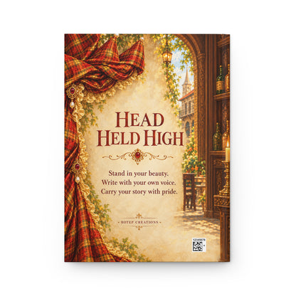 Hardcover Journal — Tête en l'Air Caribbean Headwrap Portrait Notebook