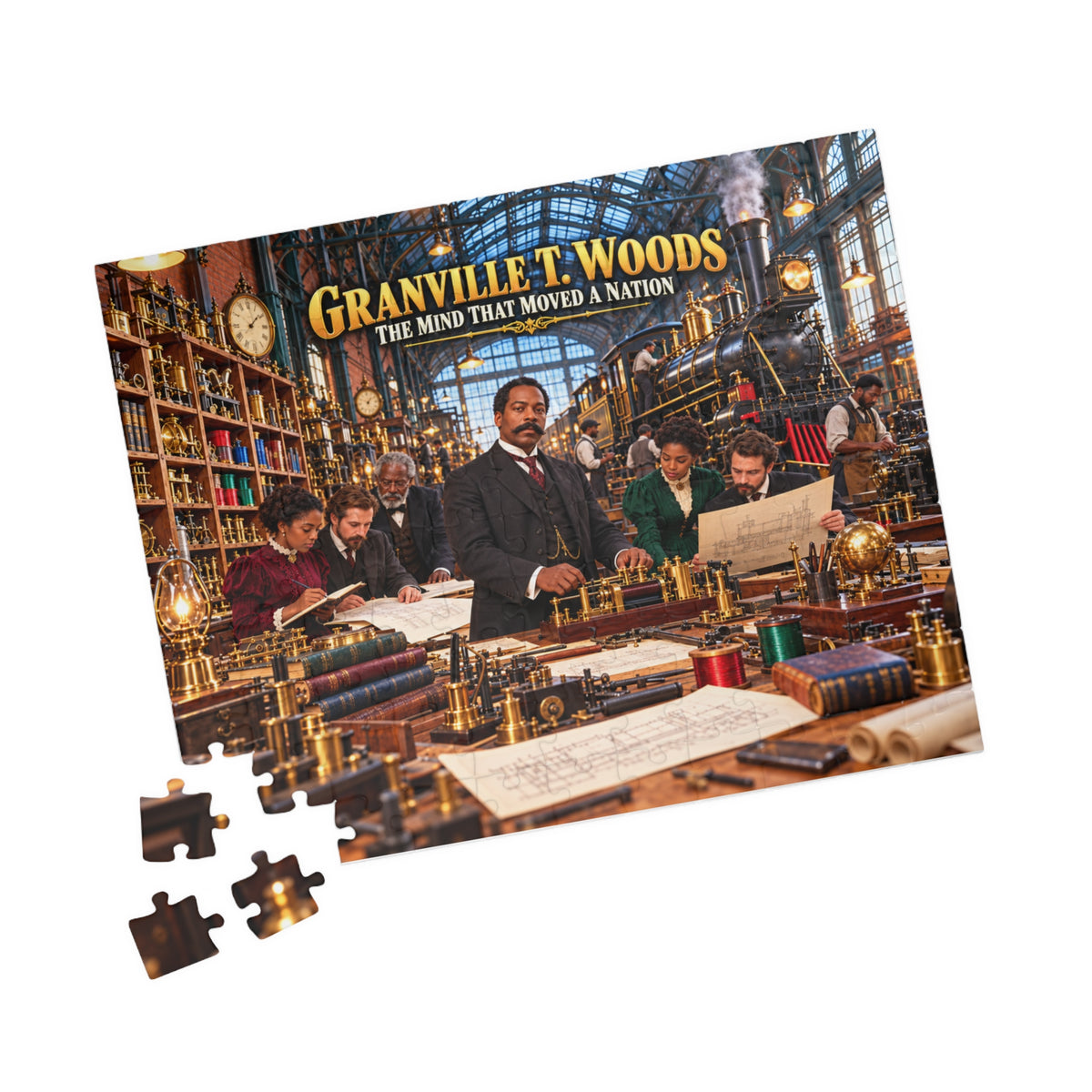 Granville T. Woods Jigsaw Puzzle | The Mind That Moved a Nation | Black Inventor Gift