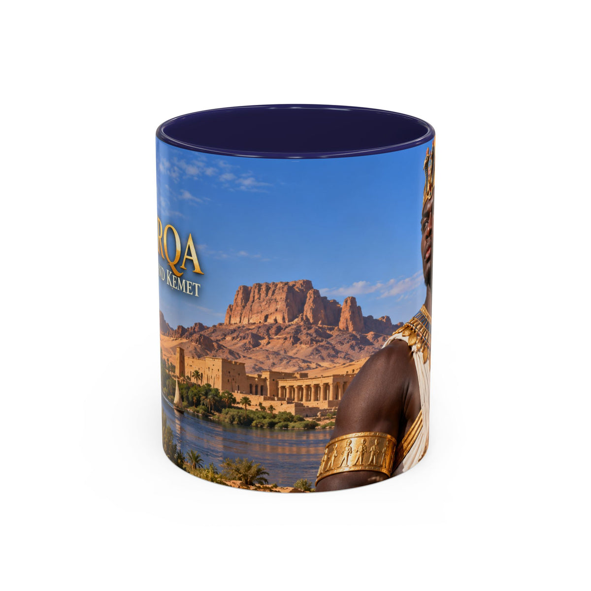 Taharqa Coffee Mug | King of Kush and Kemet | African History Mug