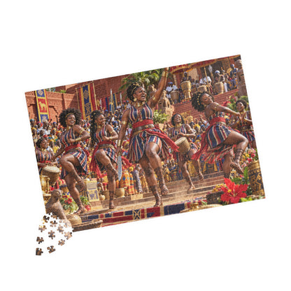Agojie Celebration Jigsaw Puzzle | African Warrior Women | Hotep Creations