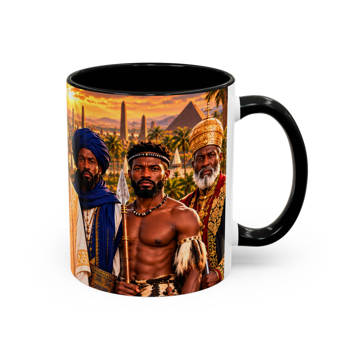 The Warrior Kings Coffee Mug | Wealth. Wisdom. Power. | African History Gift