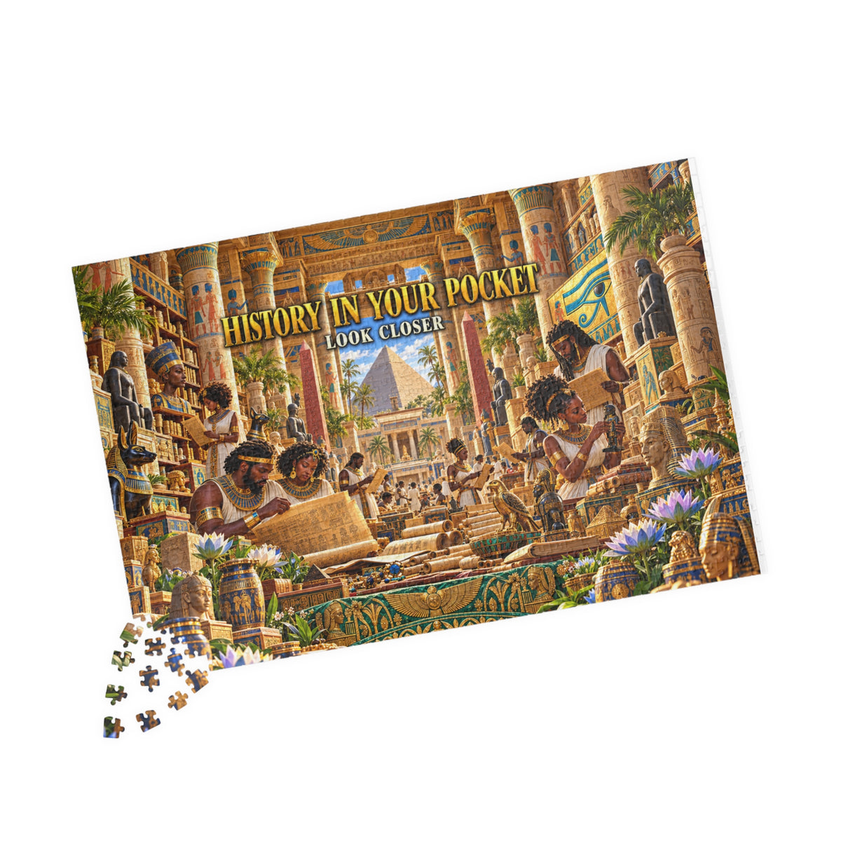 History in Your Pocket — Look Closer Jigsaw Puzzle | The Dollar Bill Symbolism Collection | Hotep Creations