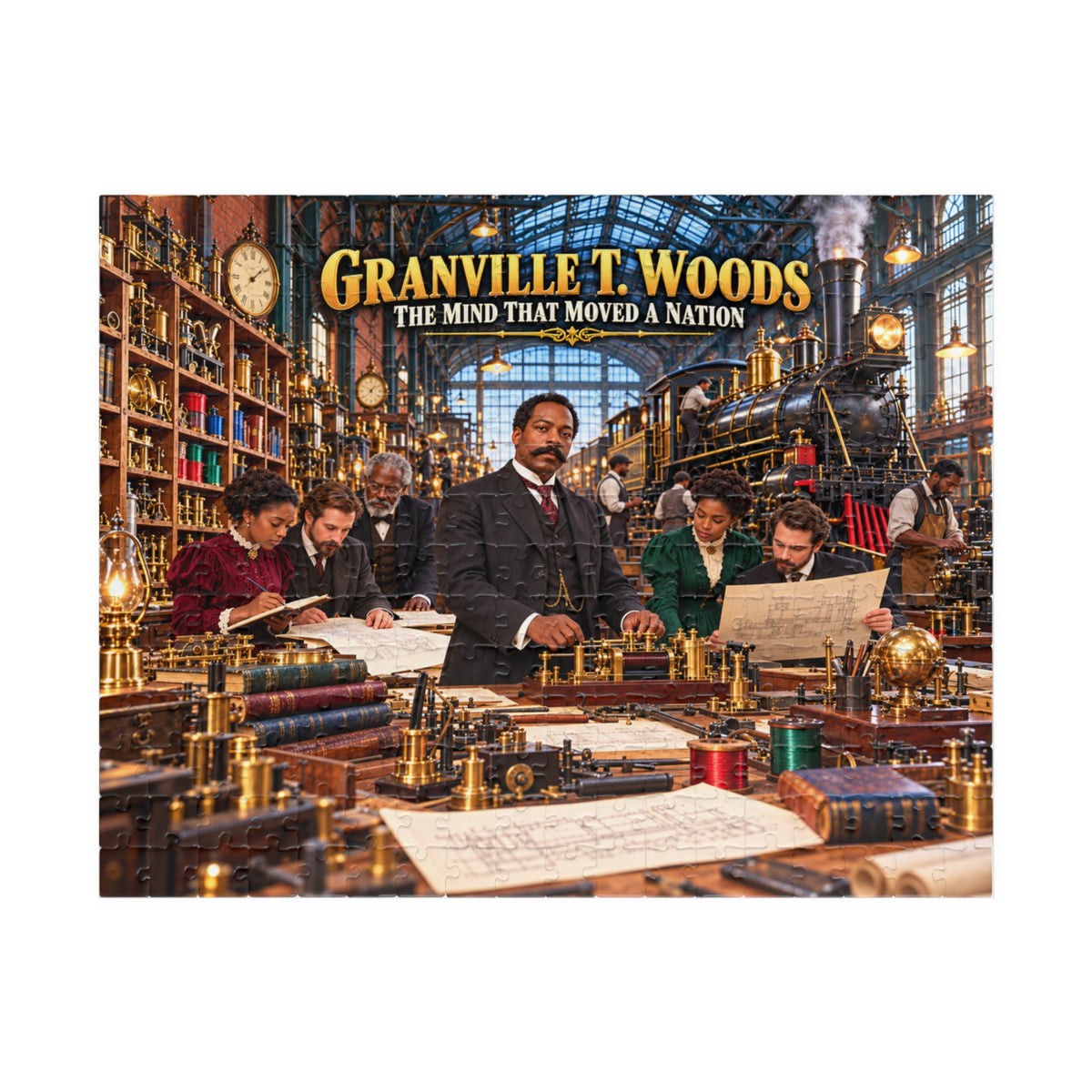 Granville T. Woods Jigsaw Puzzle | The Mind That Moved a Nation | Black Inventor Gift