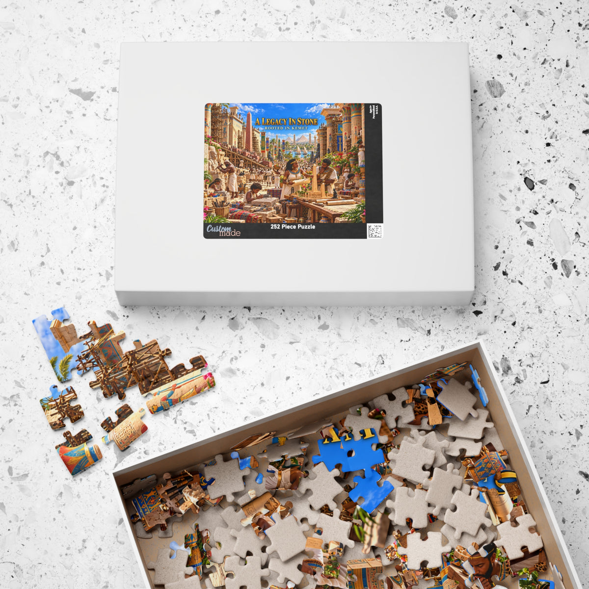 A Legacy in Stone – Rooted in Kemet | African Heritage Jigsaw Puzzle
