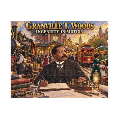 Granville T. Woods Jigsaw Puzzle | Ingenuity in Motion | Black Inventor Gift