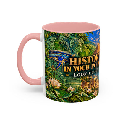 History in Your Pocket Coffee Mug | Dollar Bill Symbolism | Look Closer