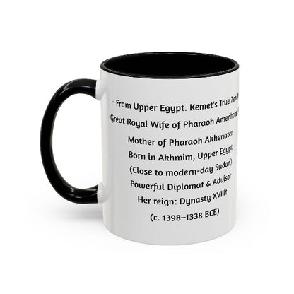 Queen Tiye Mug | Kemet's True Zenith | Ancient African Queen from Upper Egypt
