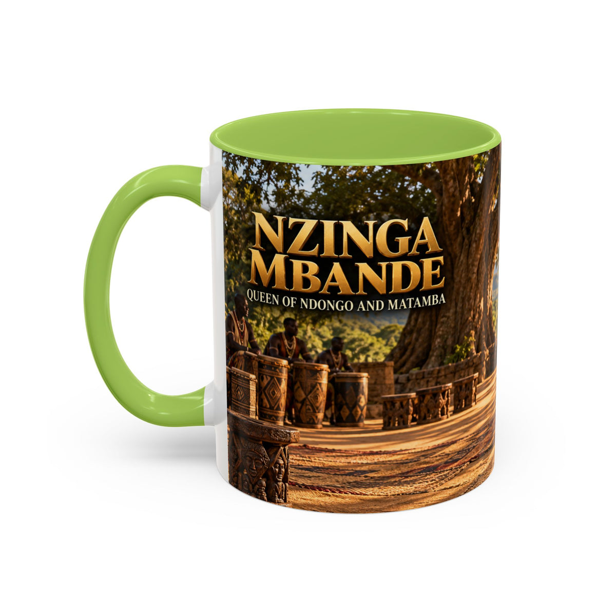 Queen Nzinga Coffee Mug | African Queen Art | Warrior Queens Collection