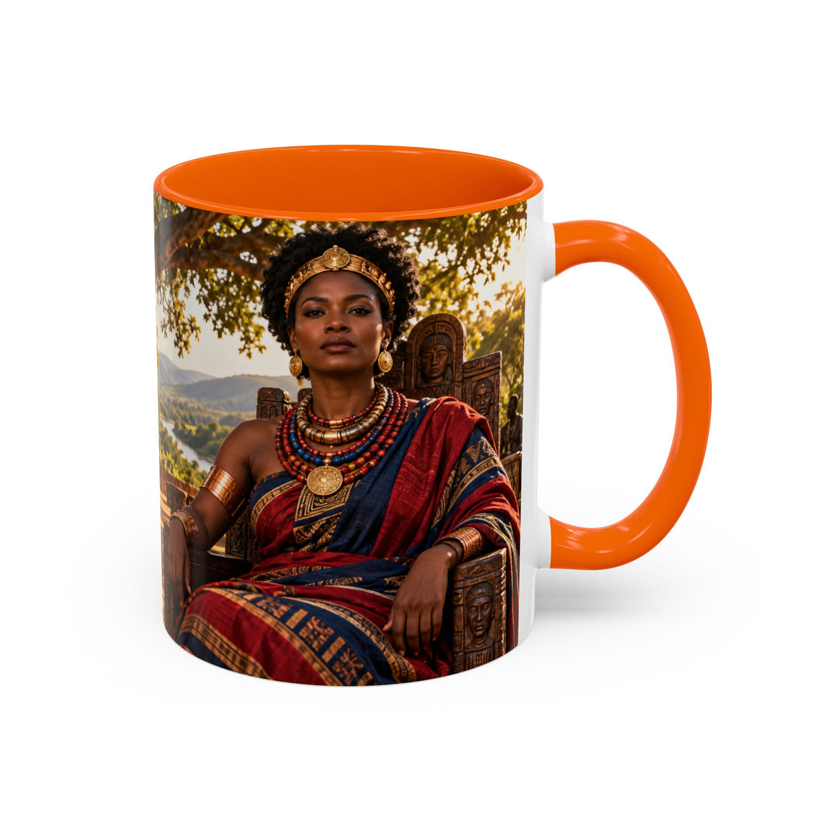 Queen Nzinga Coffee Mug | African Queen Art | Warrior Queens Collection