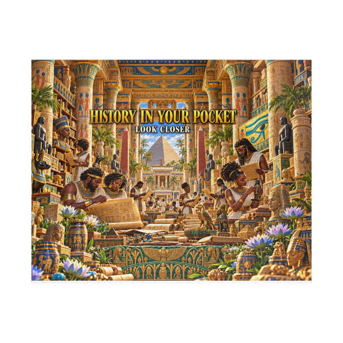 History in Your Pocket — Look Closer Jigsaw Puzzle | The Dollar Bill Symbolism Collection | Hotep Creations