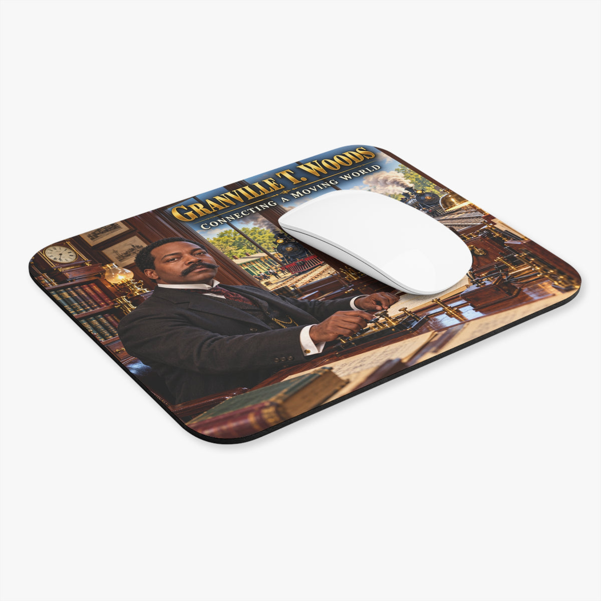 Granville T. Woods — Connecting a Moving World Mouse Pad