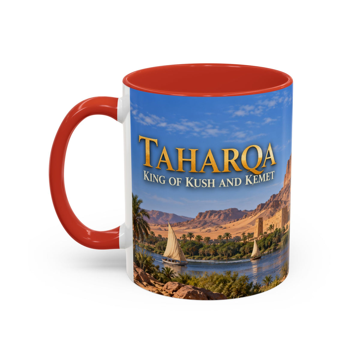 Taharqa Coffee Mug | King of Kush and Kemet | African History Mug