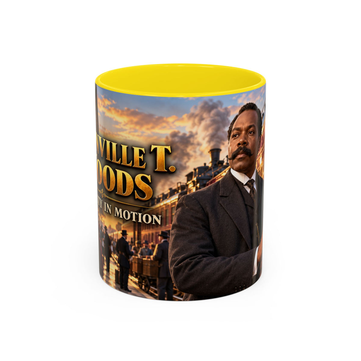 Granville T. Woods Coffee Mug | Ingenuity in Motion | Black Inventor Gift