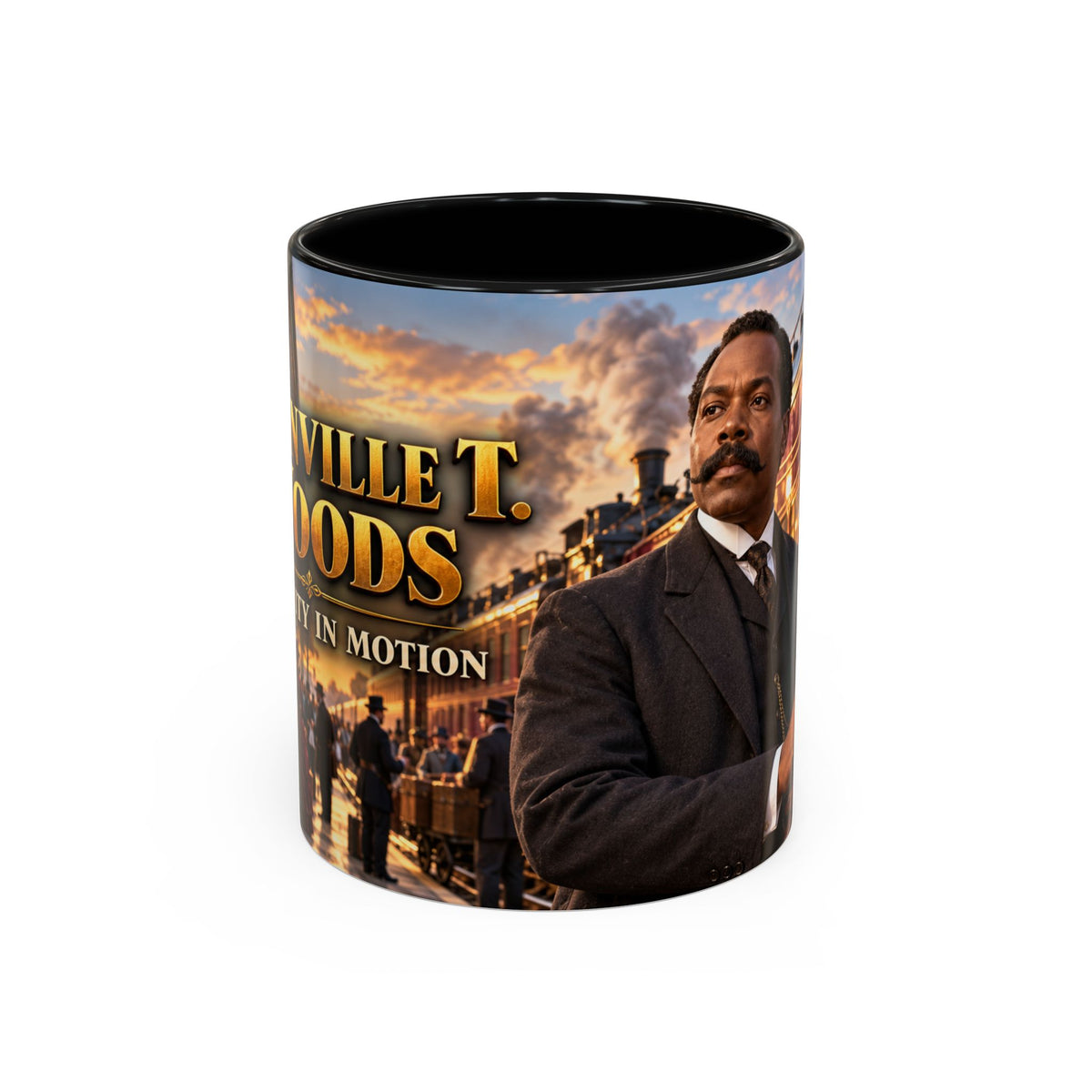 Granville T. Woods Coffee Mug | Ingenuity in Motion | Black Inventor Gift
