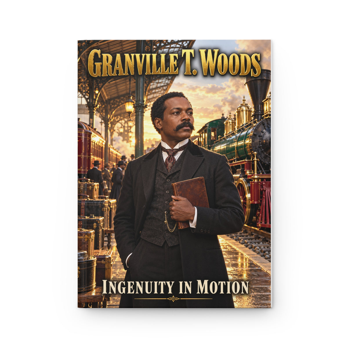 Granville T. Woods Hardcover Journal | Ingenuity in Motion | Black Inventor Gift