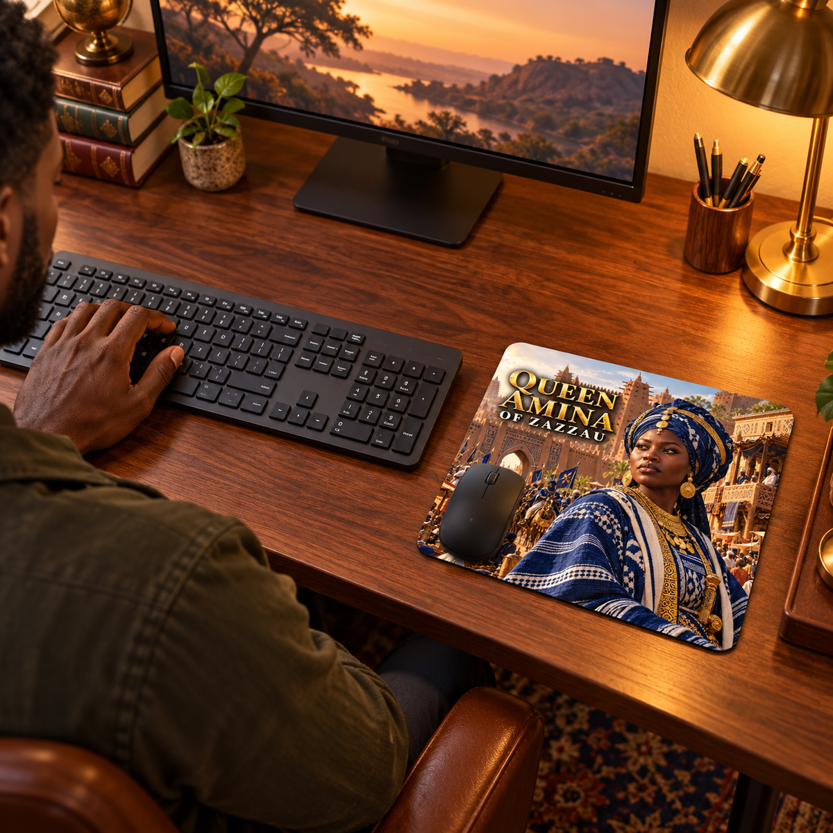 Queen Amina of Zazzau Mouse Pad | Warrior Queens | African History Desk Accessory