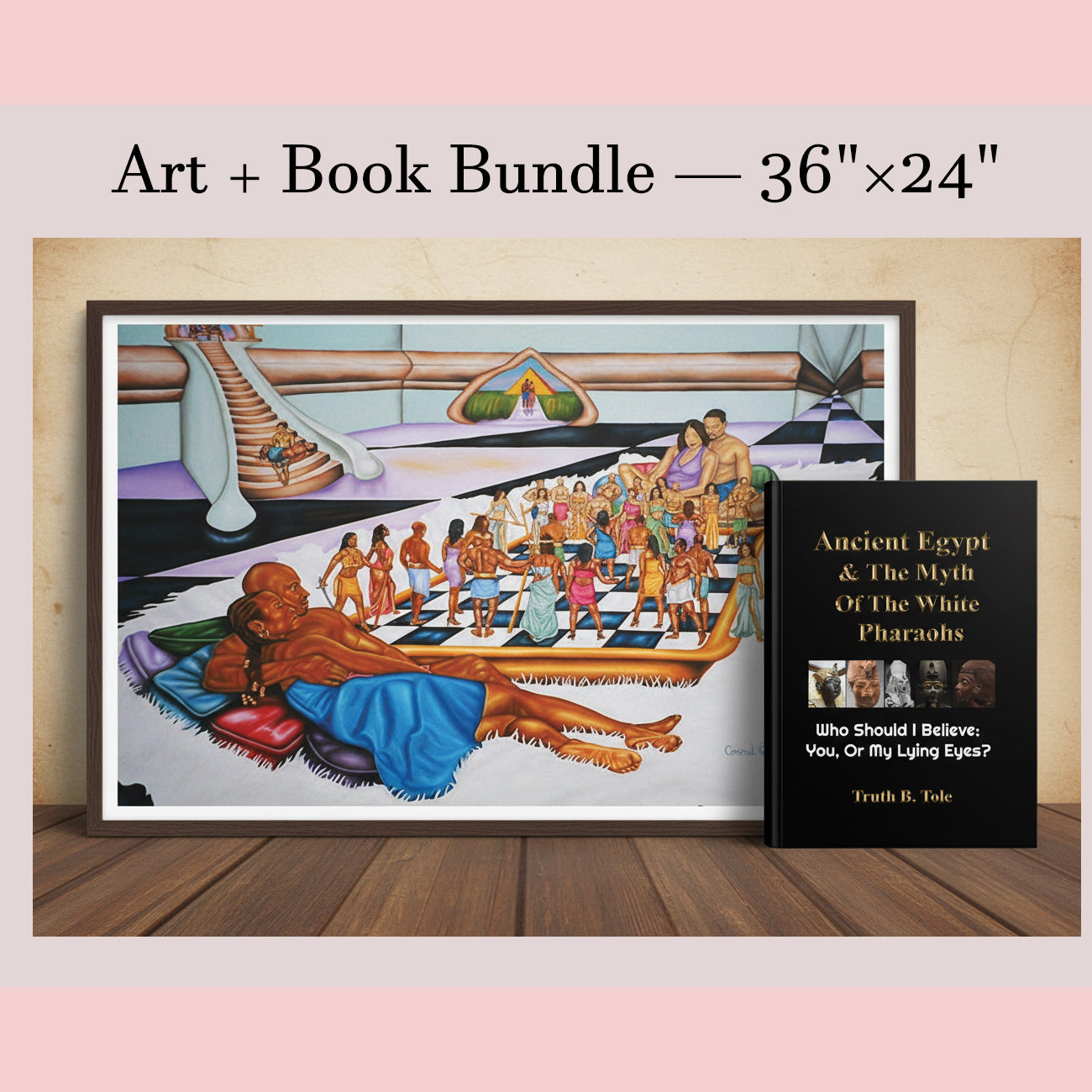 The Wake-Up Set | Art + Book Bundle — 36"×24"