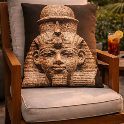 Amenhotep III & Queen Tiye – Golden Age of Africa Double-Sided Art Pillow