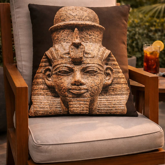 Amenhotep III & Queen Tiye – Golden Age of Africa Double-Sided Art Pillow