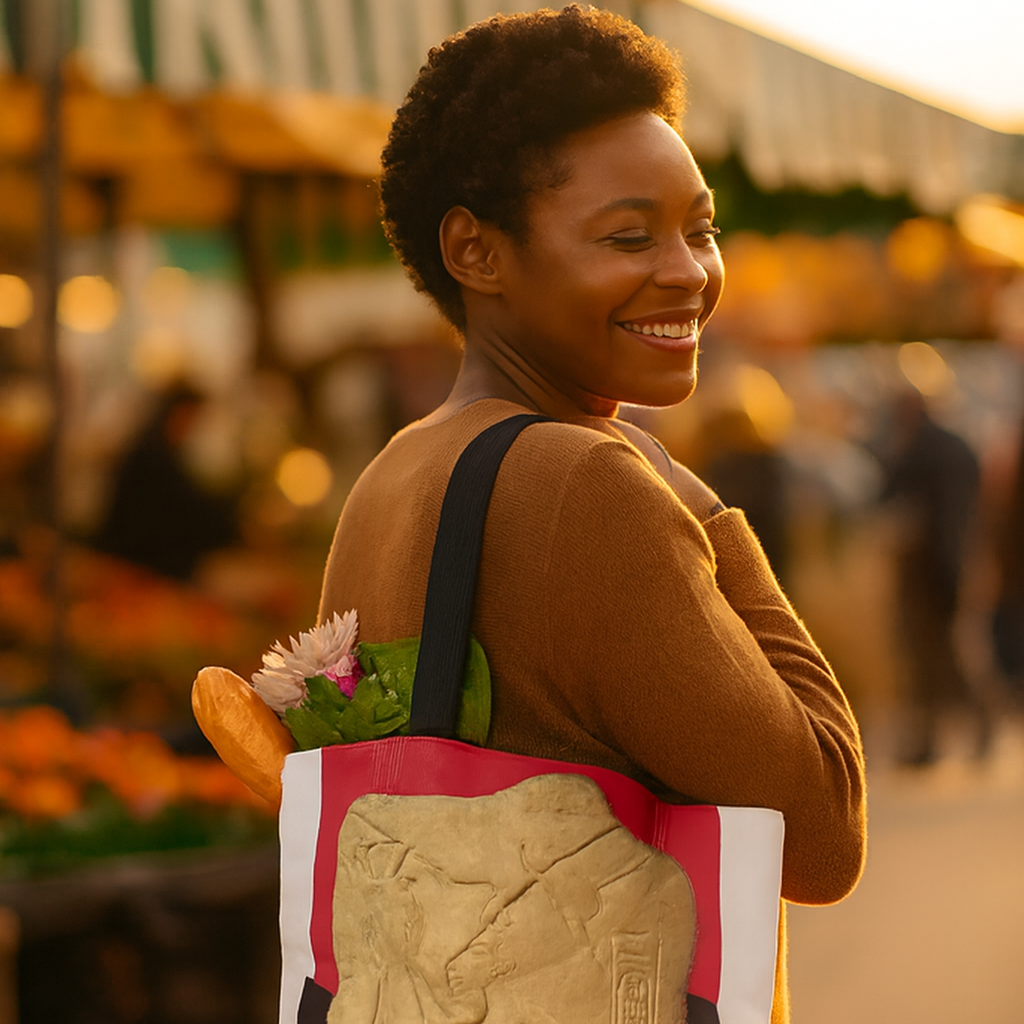 Queen Nefertiti Tote Bag