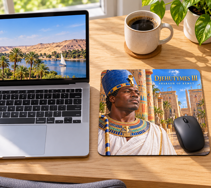 Djehutymes III Mouse Pad | Pharaoh of Kemet | African History Desk Accessory
