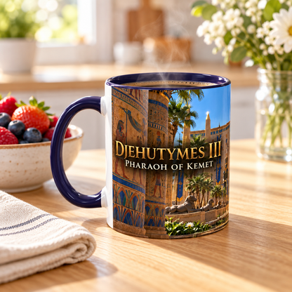 Djehutymes III Coffee Mug | Pharaoh of Kemet | African History Mug