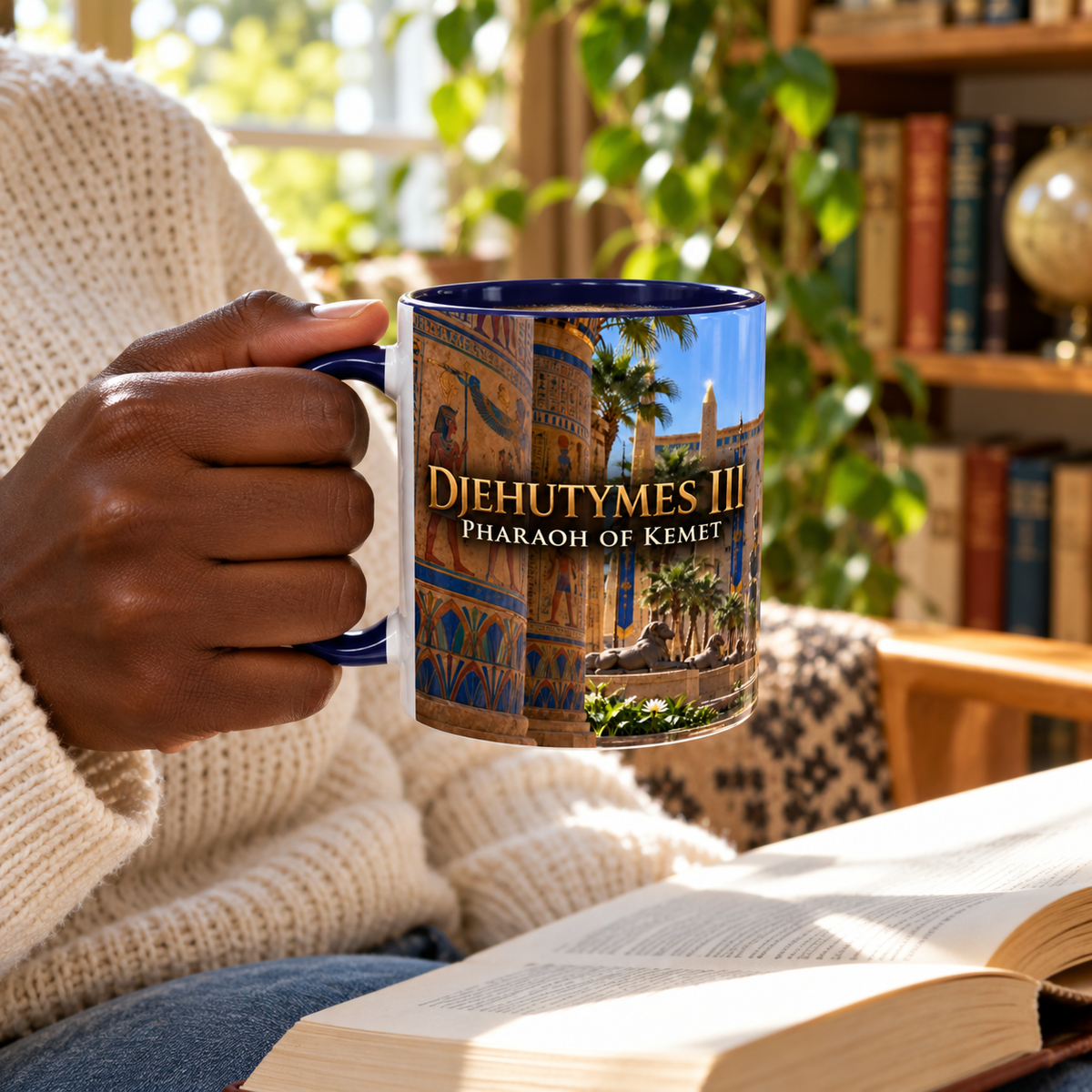 Djehutymes III Coffee Mug | Pharaoh of Kemet | African History Mug