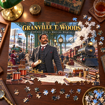 Granville T. Woods Jigsaw Puzzle — Connecting a Moving World