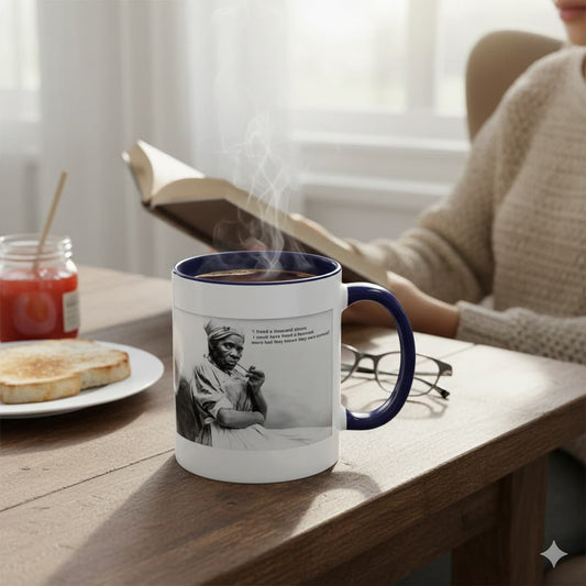 Harriet Tubman Mug | "I Freed A Thousand Slaves" Quote | Black History & African Coffee Legacy