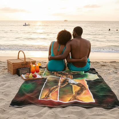 Breaking Through – Symbolic Beach Towel | Original Contemporary Art by Conrad J.