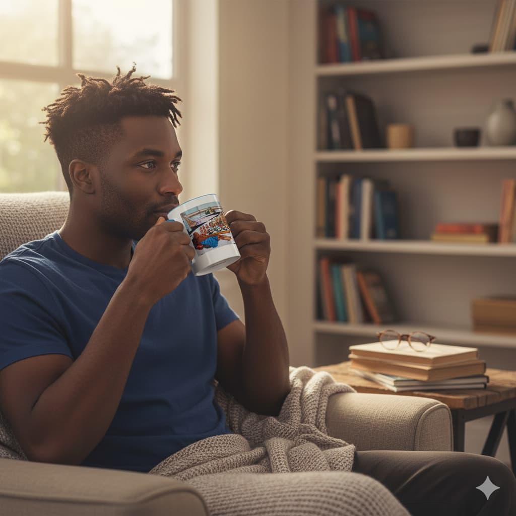 The Hue Man Chess Game Coffee Mug: A Sip of Black Brilliance & Hidden History