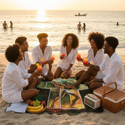 Breaking Through – Symbolic Beach Towel | Original Contemporary Art by Conrad J.