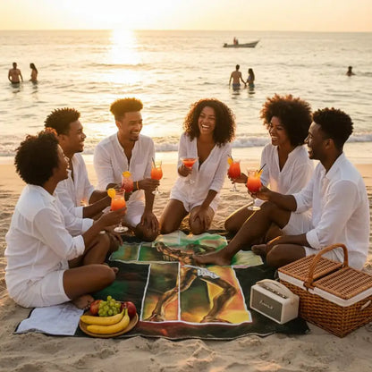 Breaking Through – Symbolic Beach Towel | Original Contemporary Art by Conrad J.