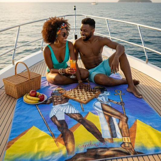 Love & Unity – The Ankh of Eternal Life Beach Towel