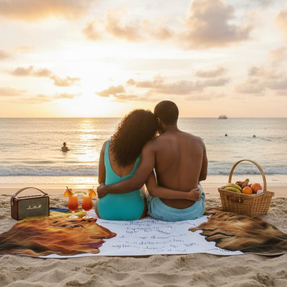 Eternal Love – Akhenaten & Nefertiti Beach Towel