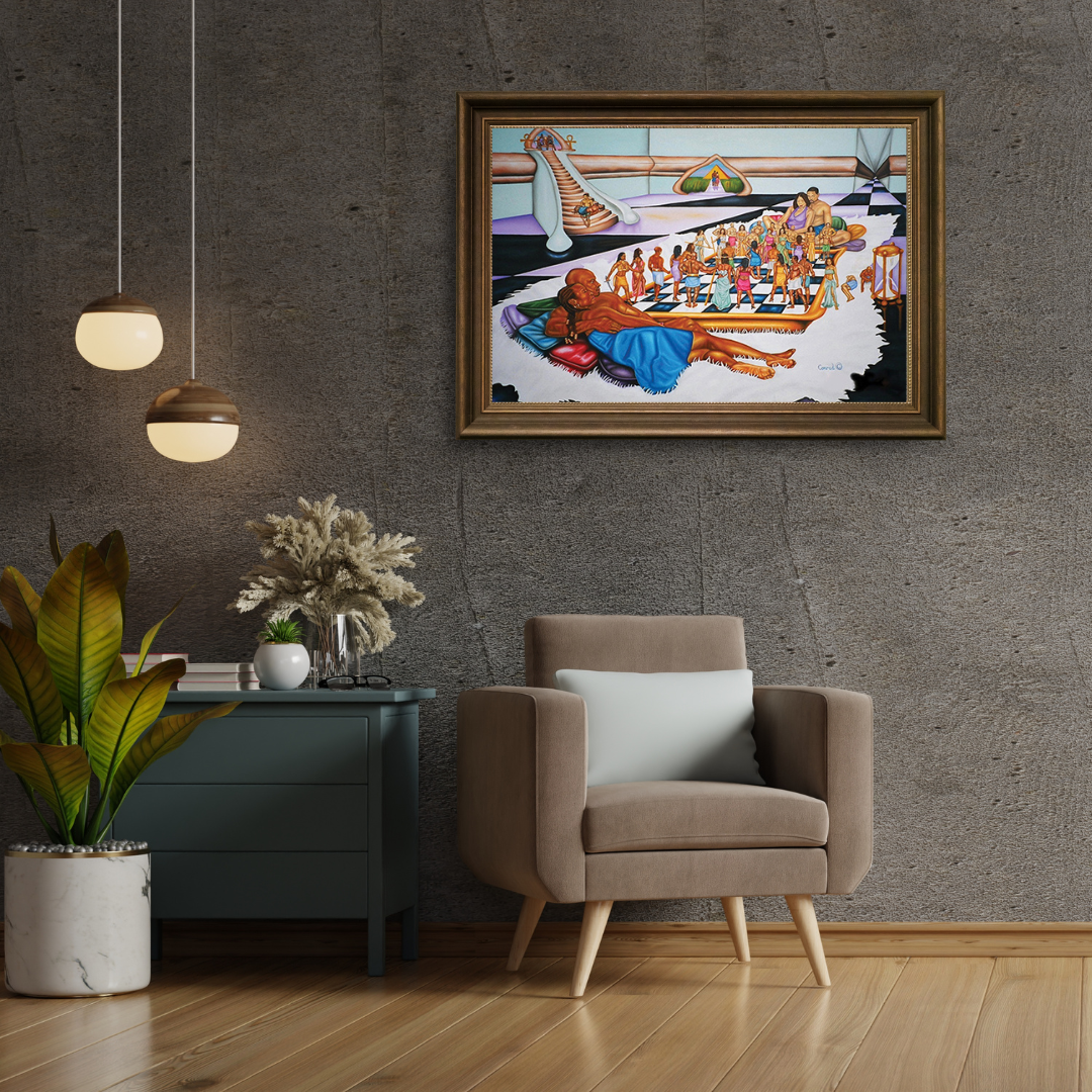 The Hue Man Chess Game — Conscious Art Print