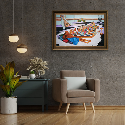 The Hue Man Chess Game — Conscious Art Print