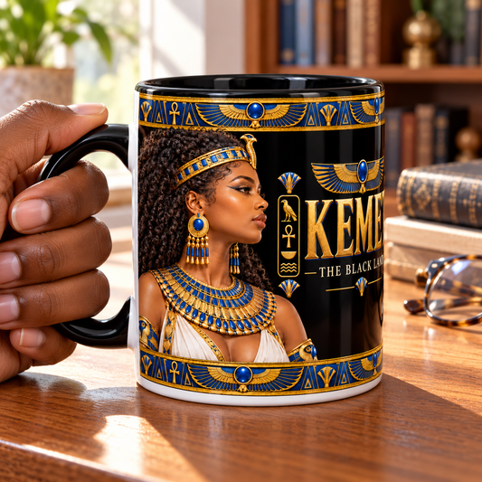 Kemet Coffee Mug | The Black Land | African Heritage Gift