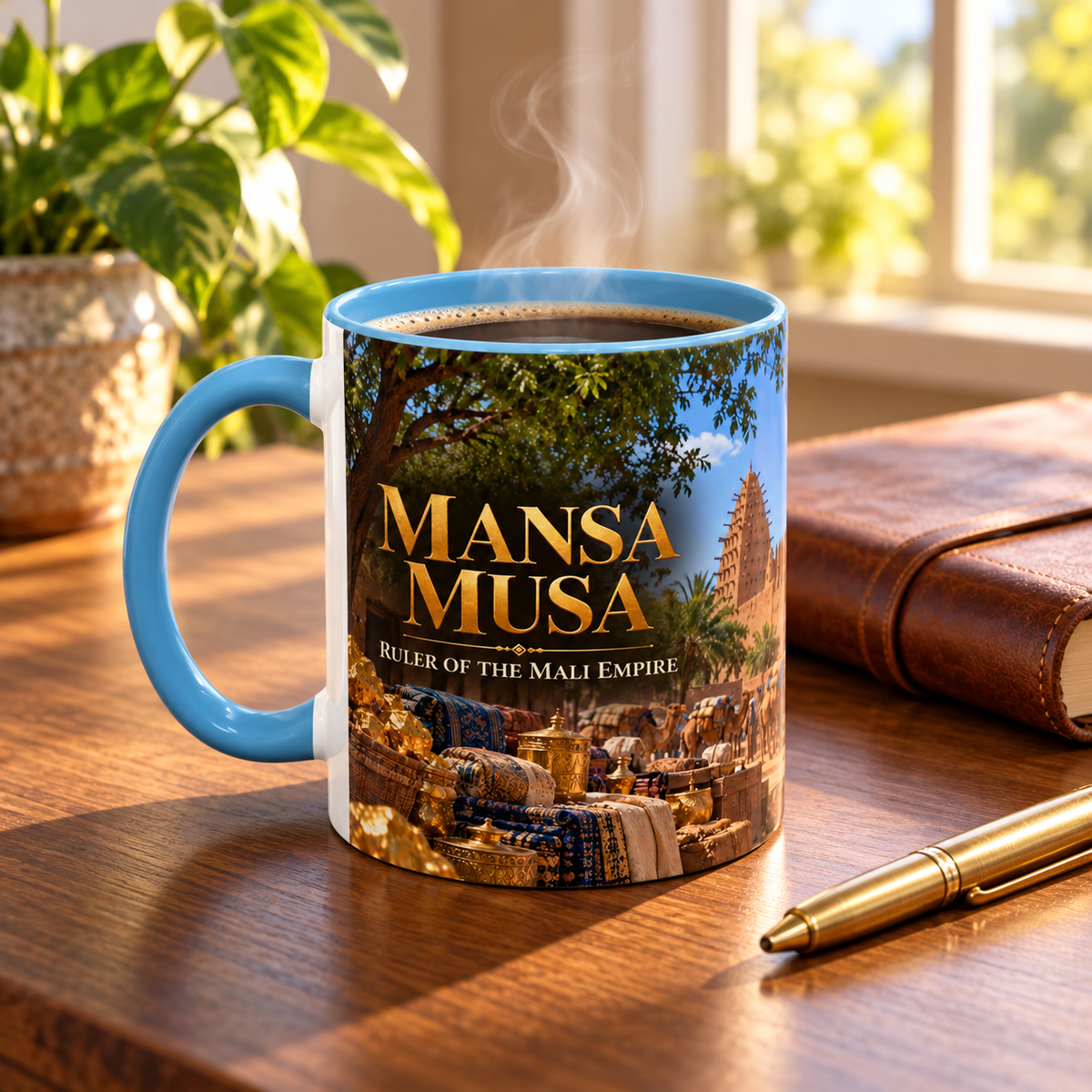 Mansa Musa Coffee Mug | Ruler of the Mali Empire | African History Mug